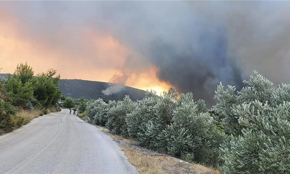 Μαίνεται η πυρκαγιά στις Κεχριές: Εκκενώνονται οικισμοί